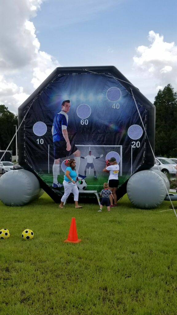 Picture of a soccer sticky wall
